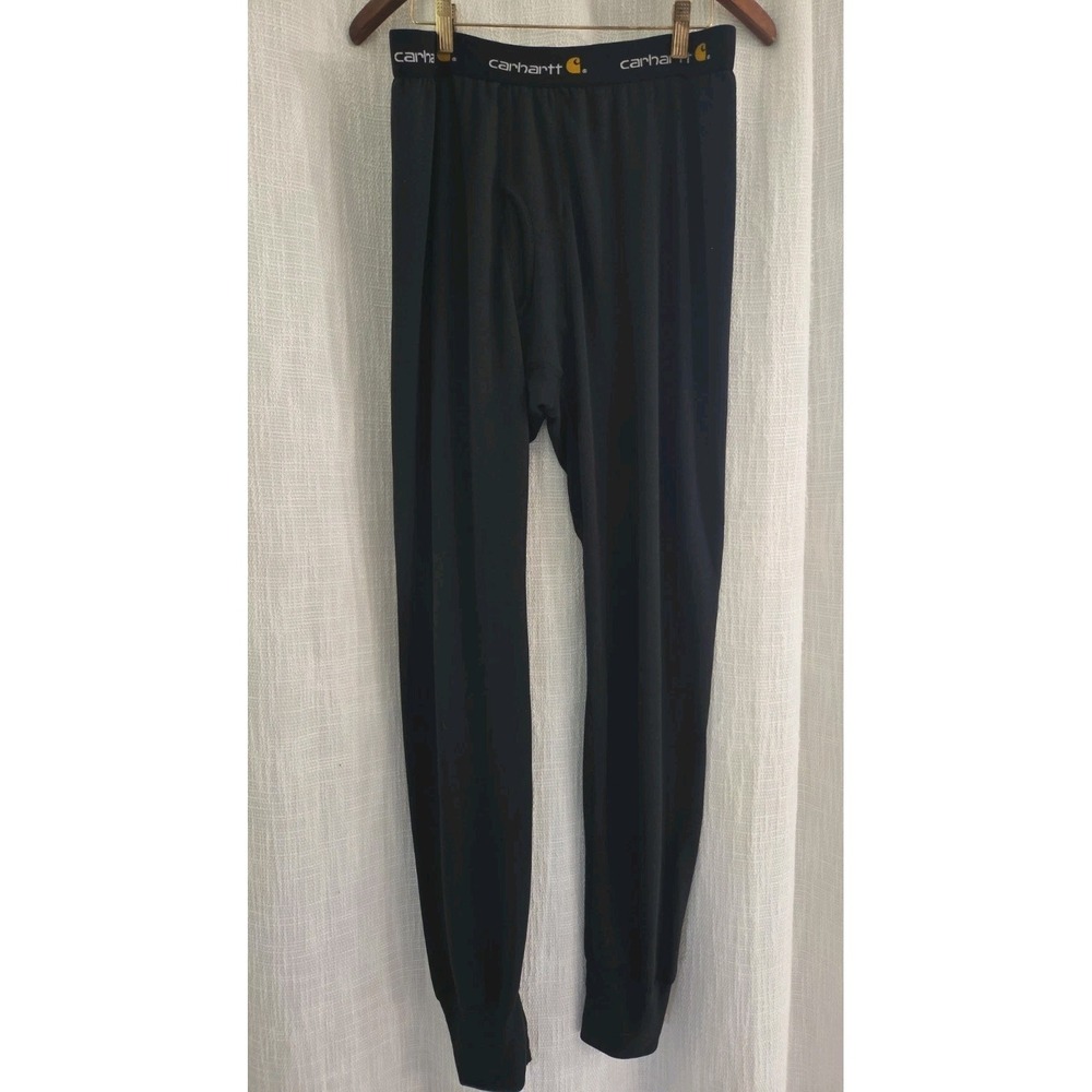 Carhartt Force Thermal Base Layer Pants Black Size 2XL Tall Joggers 34" Inseam